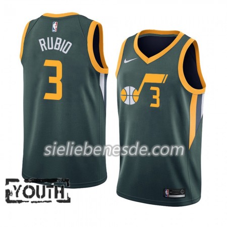 Kinder NBA Utah Jazz Trikot Ricky Rubio 3 2018-19 Nike Grün Swingman